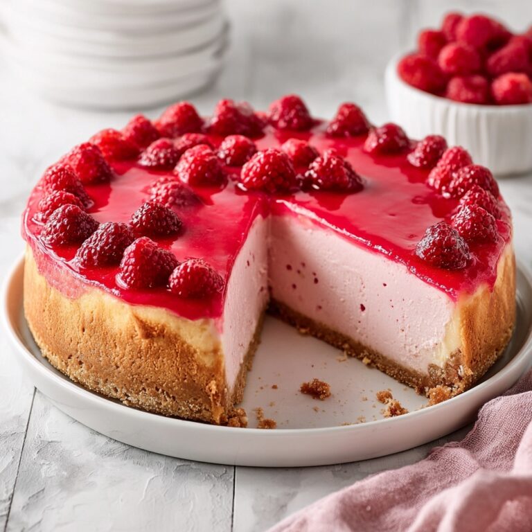 Easy Baked Raspberry Cheesecake Recipe