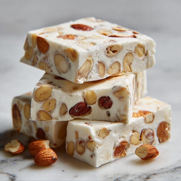 Homemade Nougat Bars Recipe