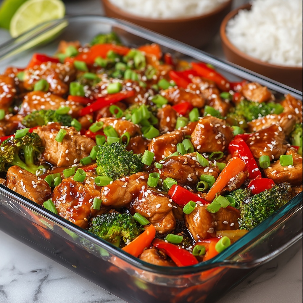 Teriyaki Chicken & Stir Fry Casserole Recipe - Recipe Image