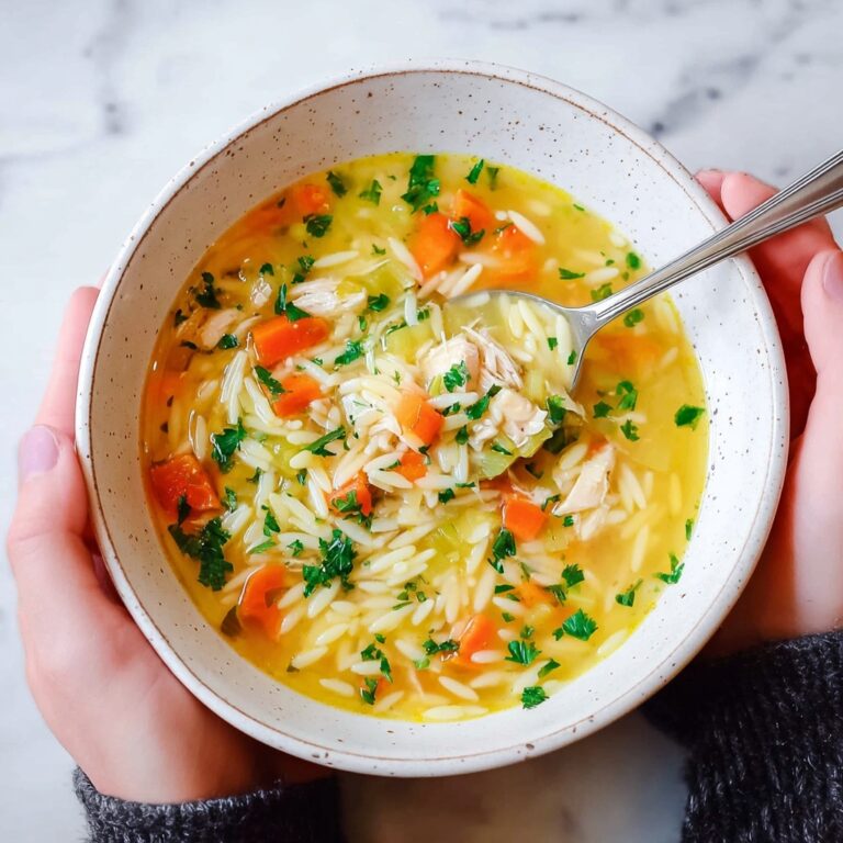 Lemon Chicken Orzo Soup Recipe
