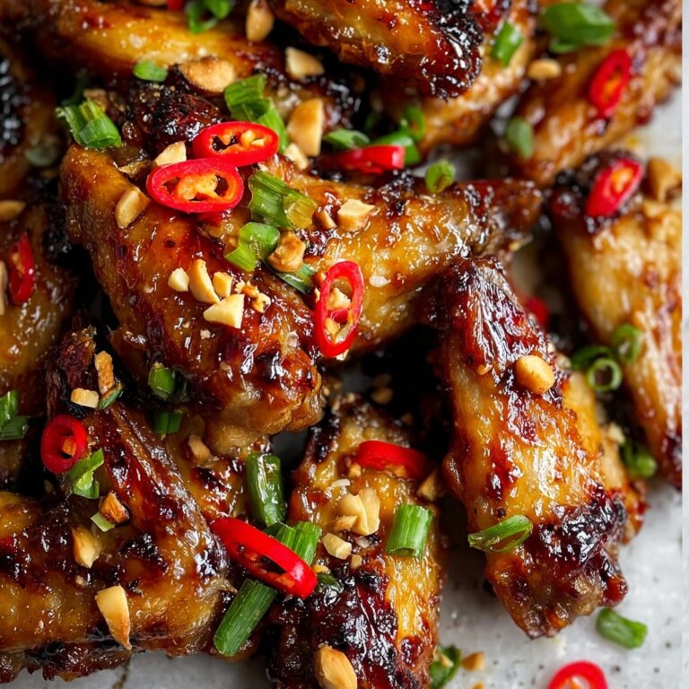 Sticky Lemongrass Chili Air Fryer Chicken Wings Recipe