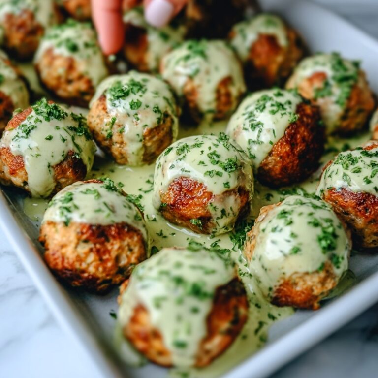 Baked Salmon Meatballs with Creamy Avocado Sauce Recipe