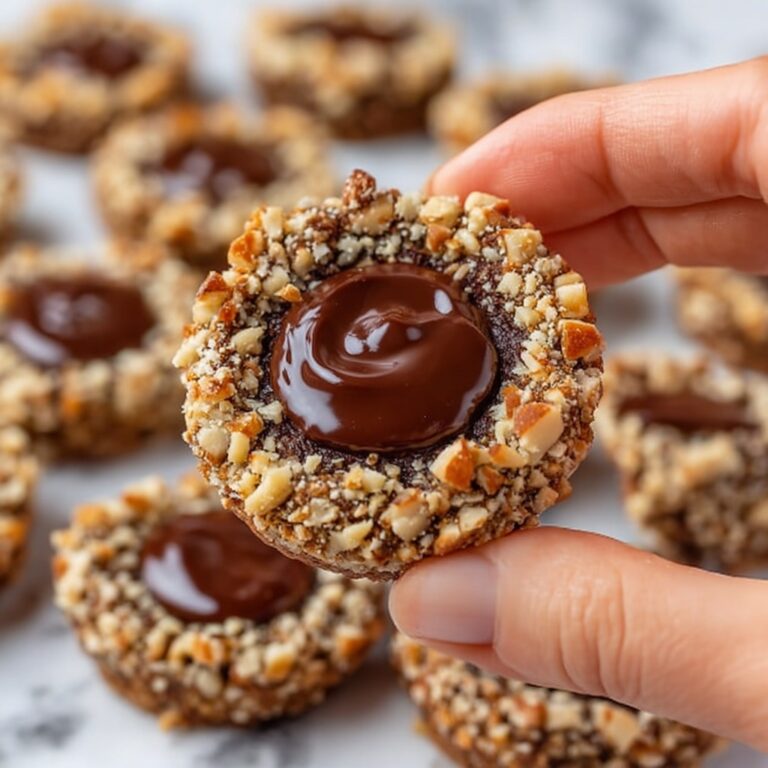 Chocolate Hazelnut Thumbprint Cookies Recipe