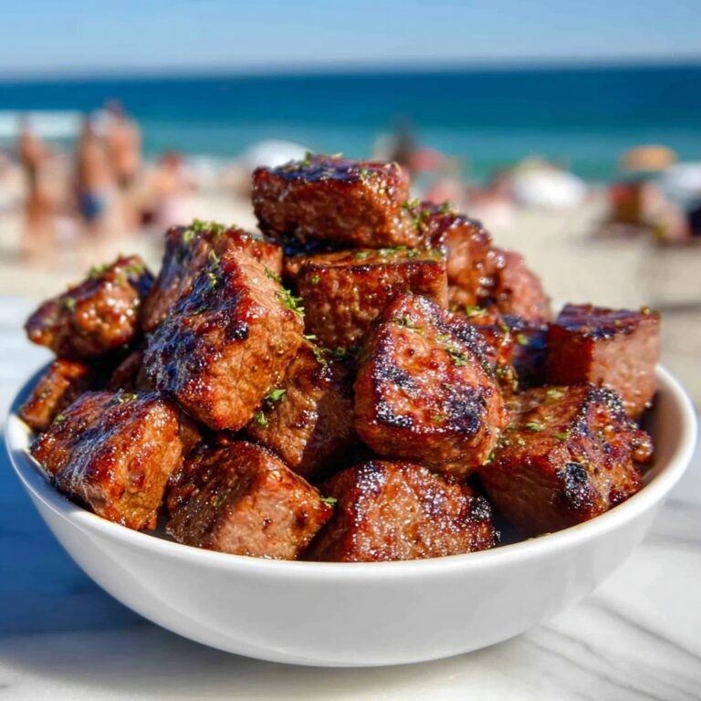 Air Fryer Tangy Honey BBQ Steak Bites Recipe