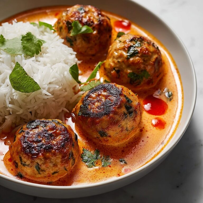 Spiced Chicken Meatballs in Coconut Curry Recipe