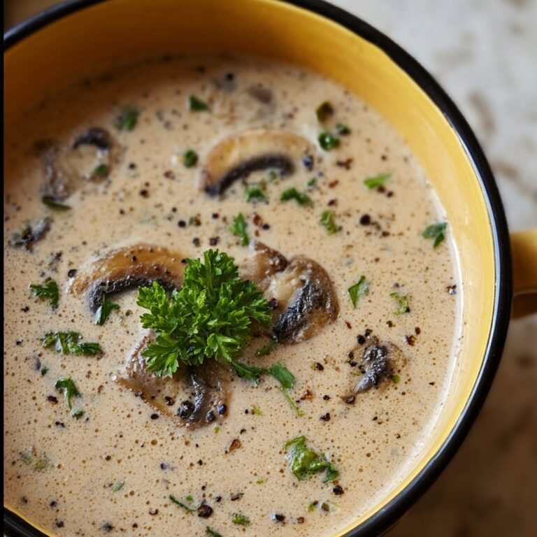 Decadent and Creamy Mushroom Soup Recipe
