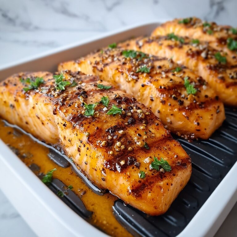 Air Fryer Honey Mustard Glazed Salmon Recipe
