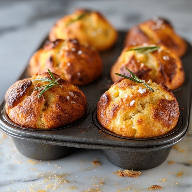 Rosemary Garlic Focaccia Muffins Recipe