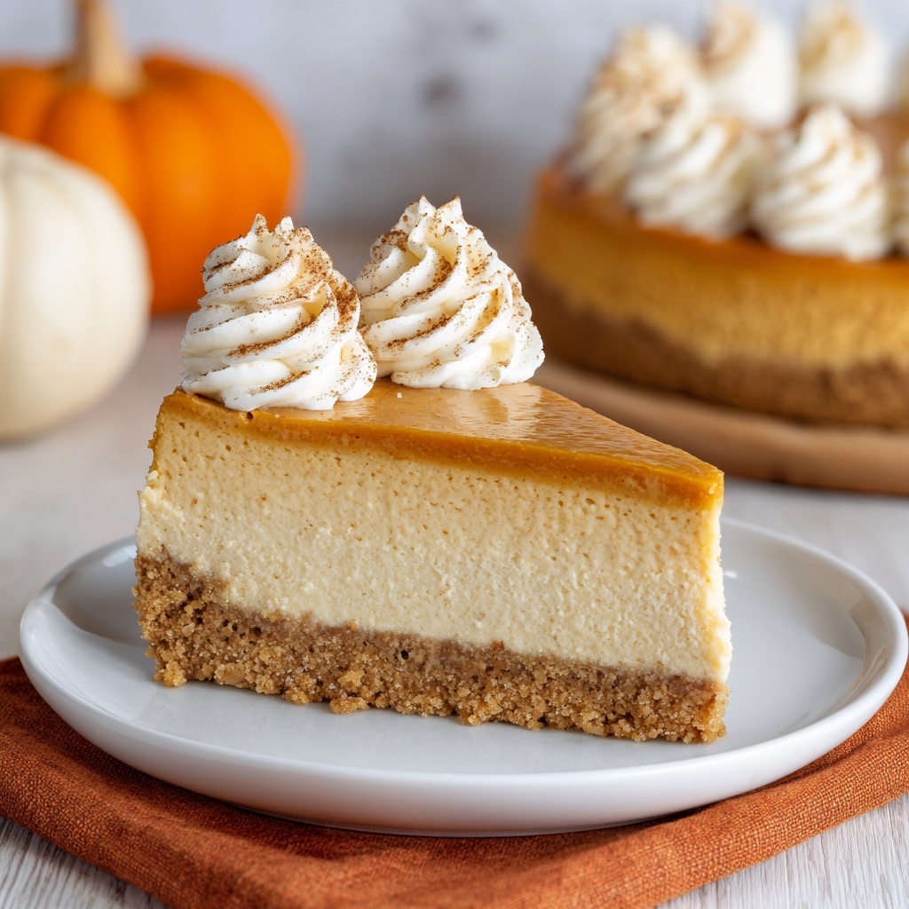 No-Bake Pumpkin Cheesecake Recipe - Recipe Image