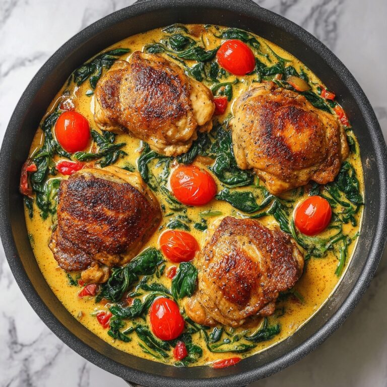 Creamy Pesto Chicken with Roasted Tomatoes and Spinach Recipe