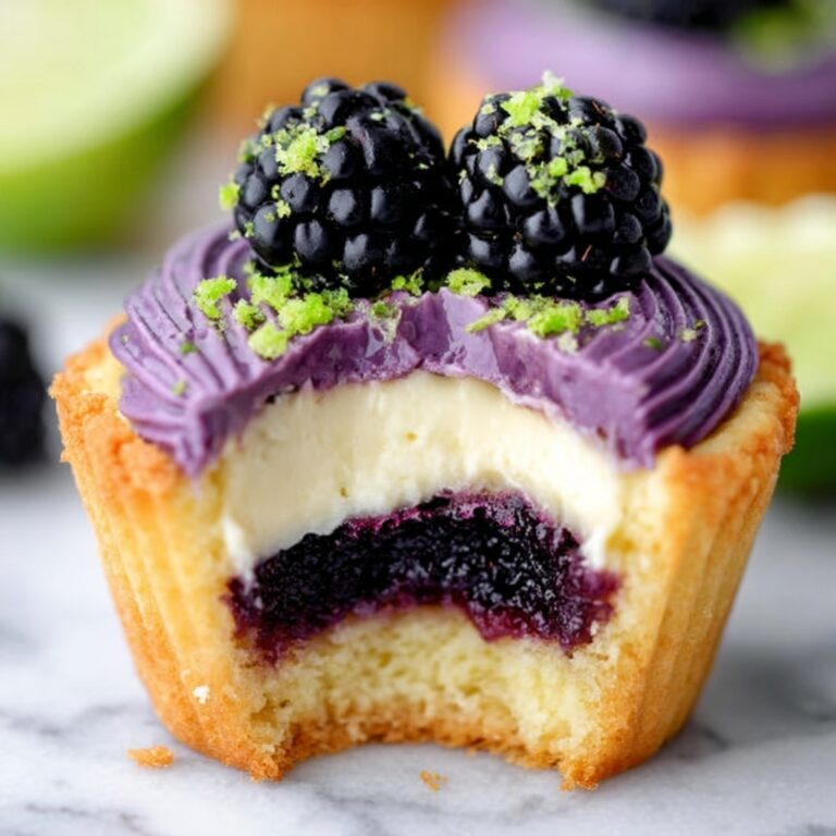 Blueberry Lime Cheesecake Cupcakes Recipe