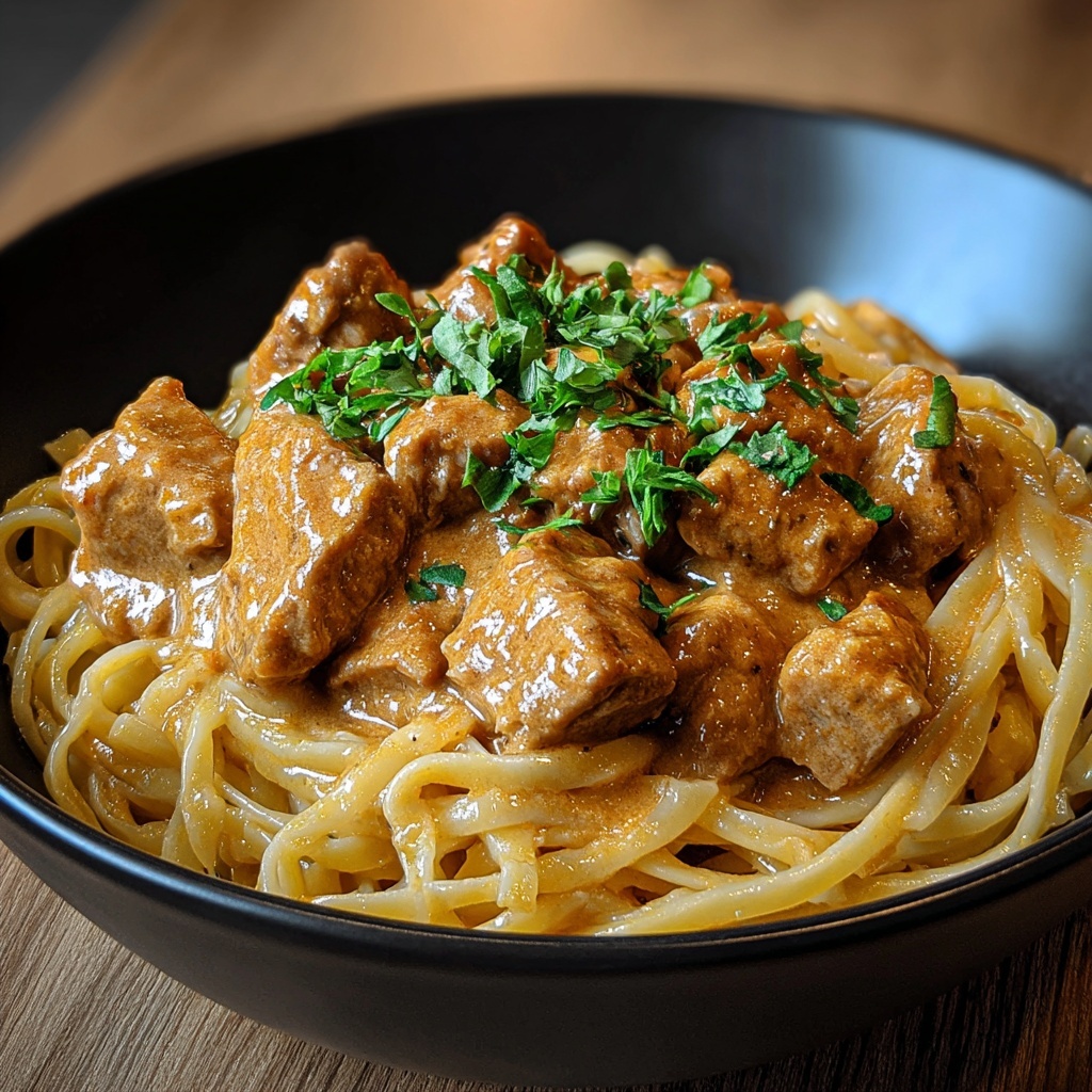 Cowboy Butter Chicken Linguine Recipe - Recipe Image