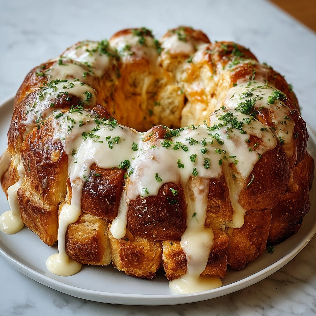 Chicken Alfredo Monkey Bread Recipe - Recipe Image