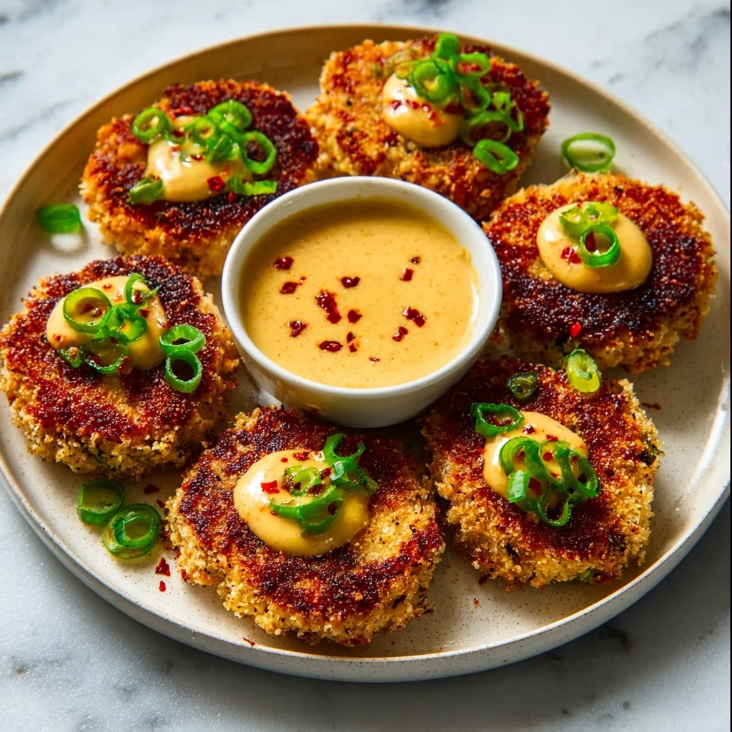 Asian-Style Tuna Cakes with Spicy Mayo Recipe - Recipe Image