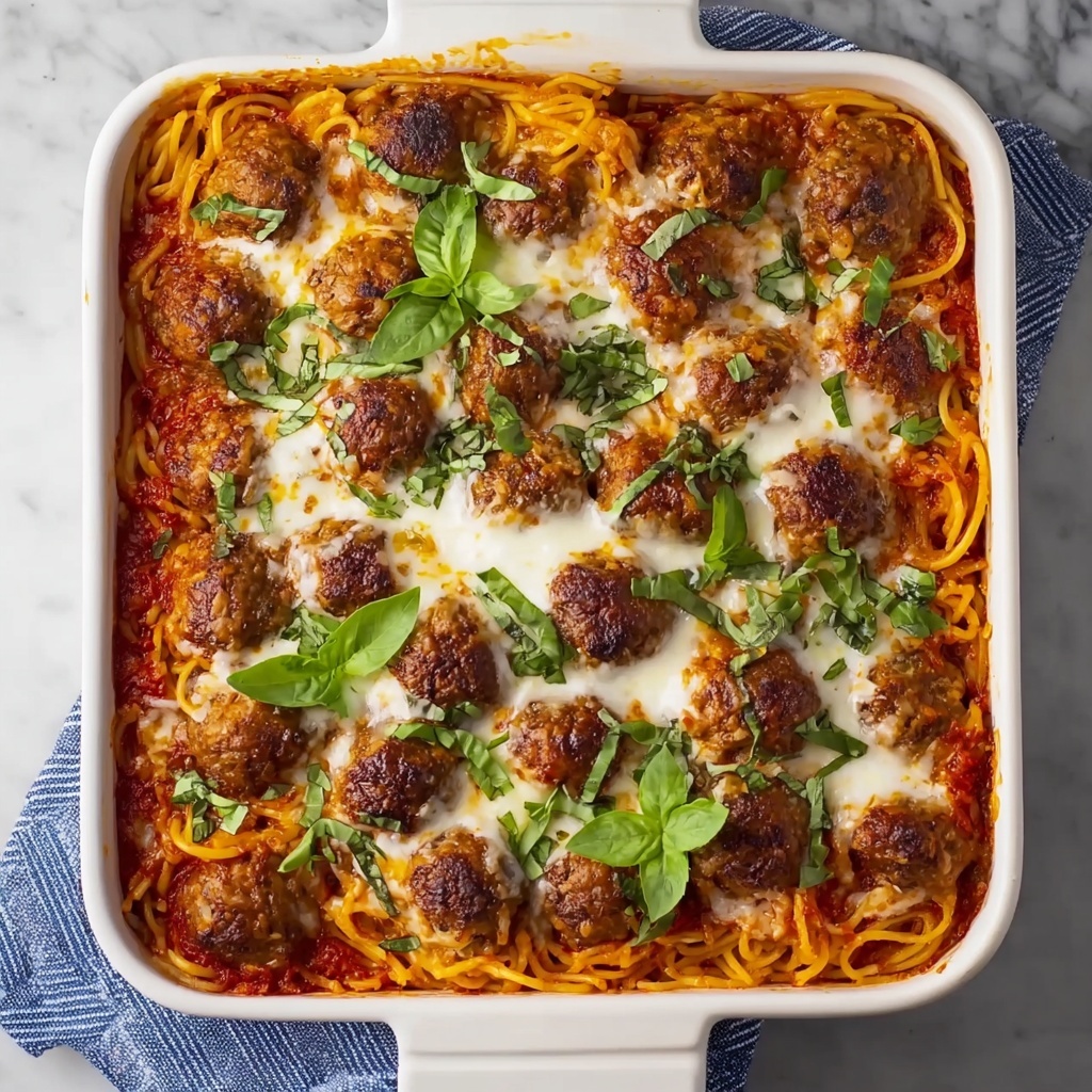 Baked Spaghetti and Meatballs Recipe - Recipe Image