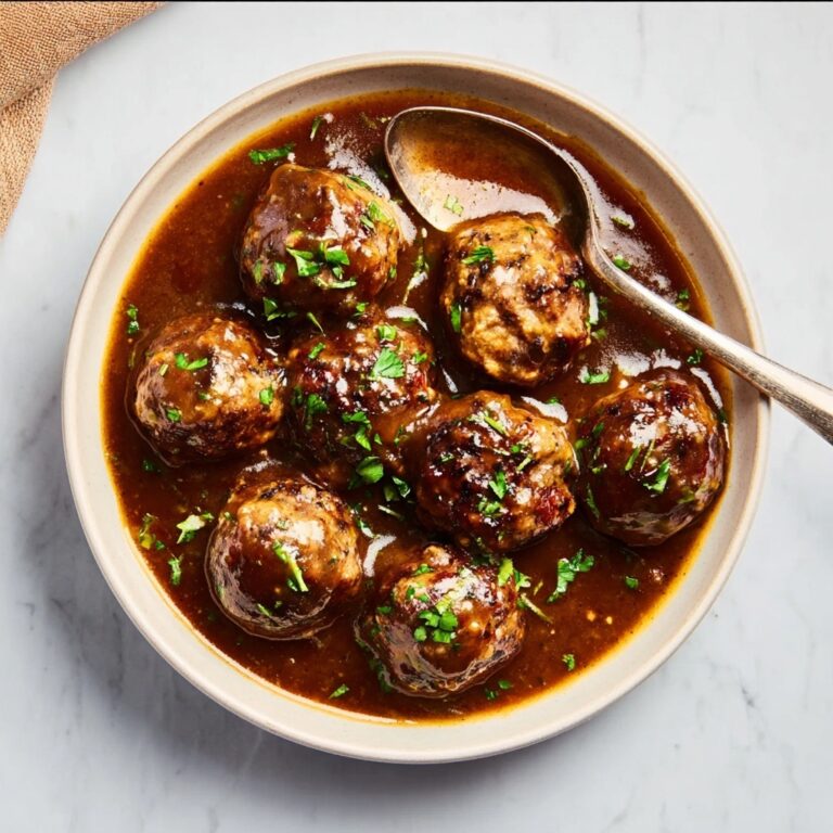 Slow Cooker French Onion Meatballs Recipe