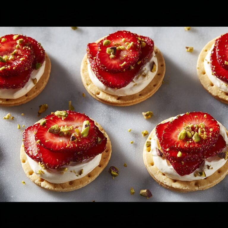 Mini Strawberry Pistachio Mascarpone Tartlets Recipe