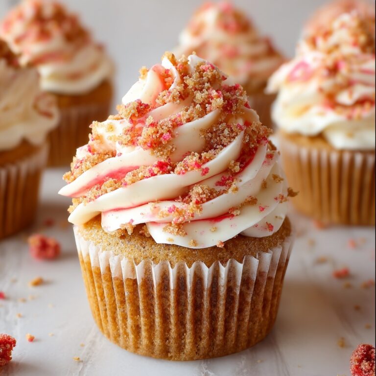 Strawberry Crunch Cupcakes Recipe