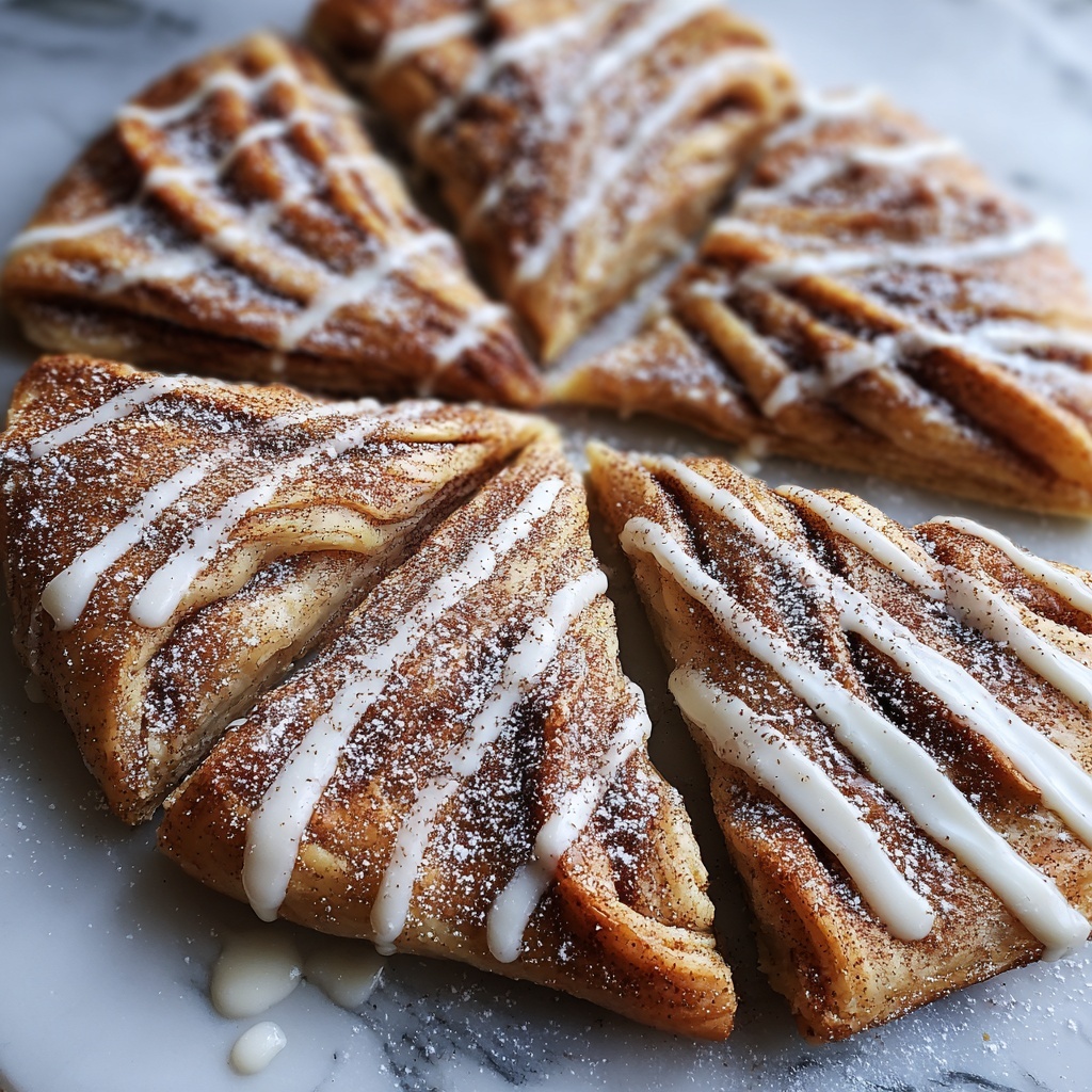 Cinnamon-Sugar Crescent Roll Pizza Recipe - Recipe Image