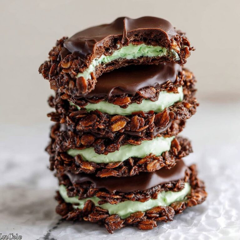 Fudgy Mint Chocolate No-Bake Cookies Recipe