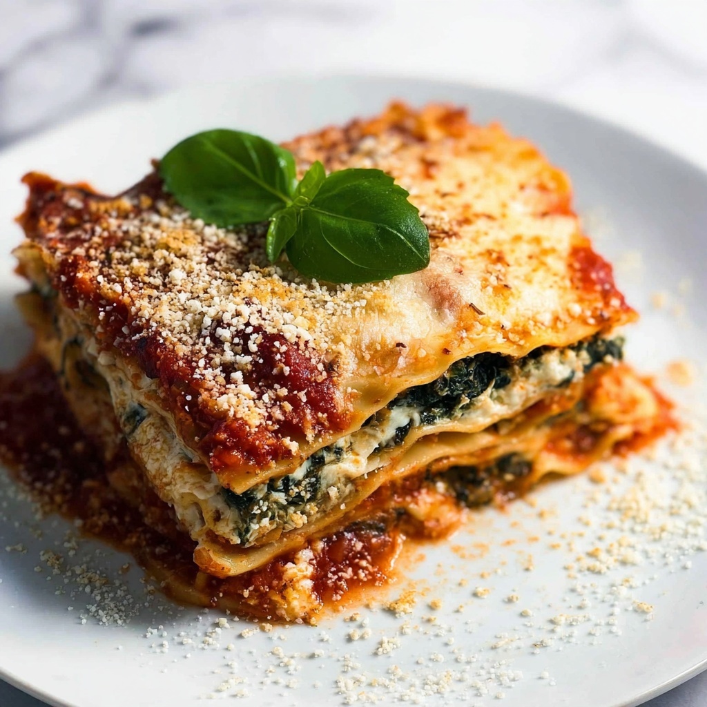 Eggplant Lasagna with Mushroom and Spinach Recipe - Recipe Image
