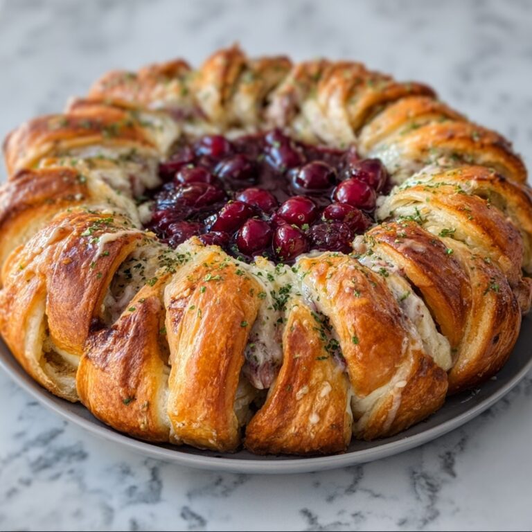 Turkey and Cranberry Crescent Ring Recipe