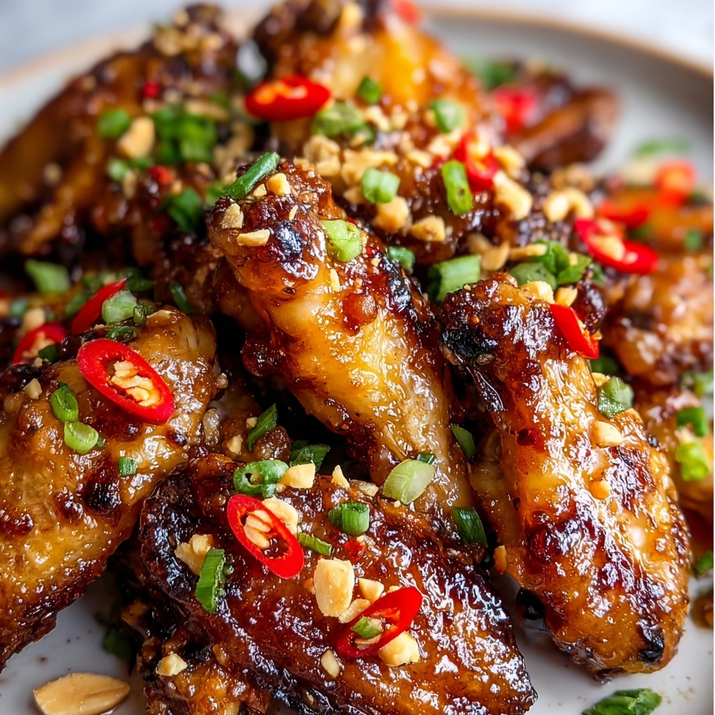 Sticky Lemongrass Chili Air Fryer Chicken Wings Recipe - Recipe Image
