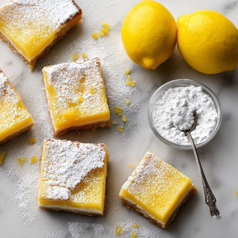 Lemon Bars with Powdered Sugar Recipe