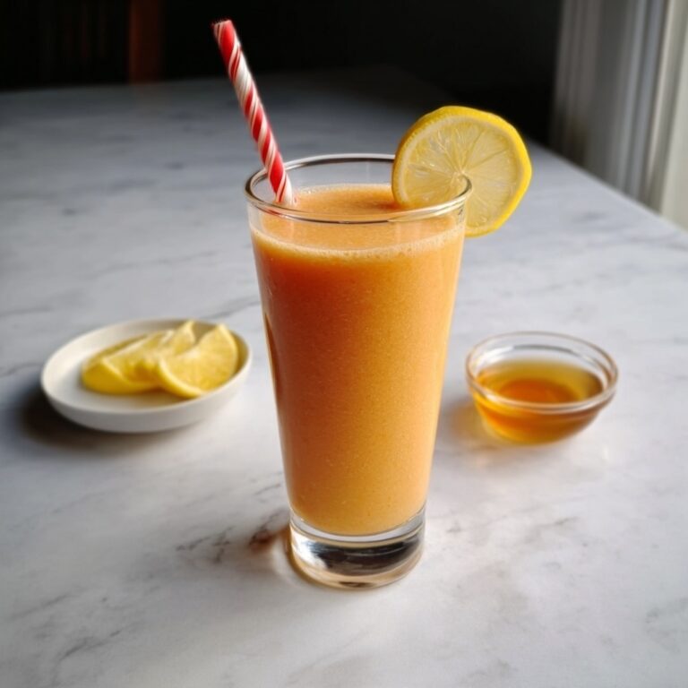 Frozen Peach Lemonade Slush Recipe