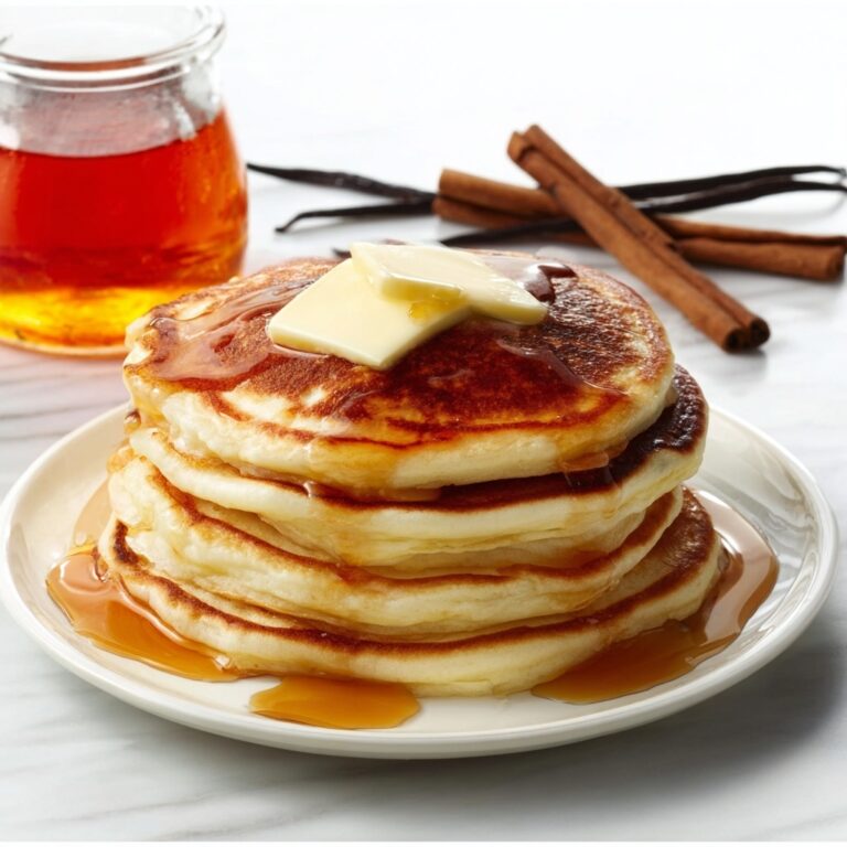 Vanilla Cinnamon Buttermilk Pancakes Recipe