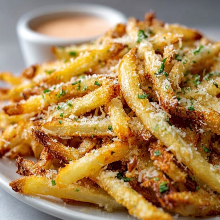 Air Fryer Garlic Parmesan Fries Recipe