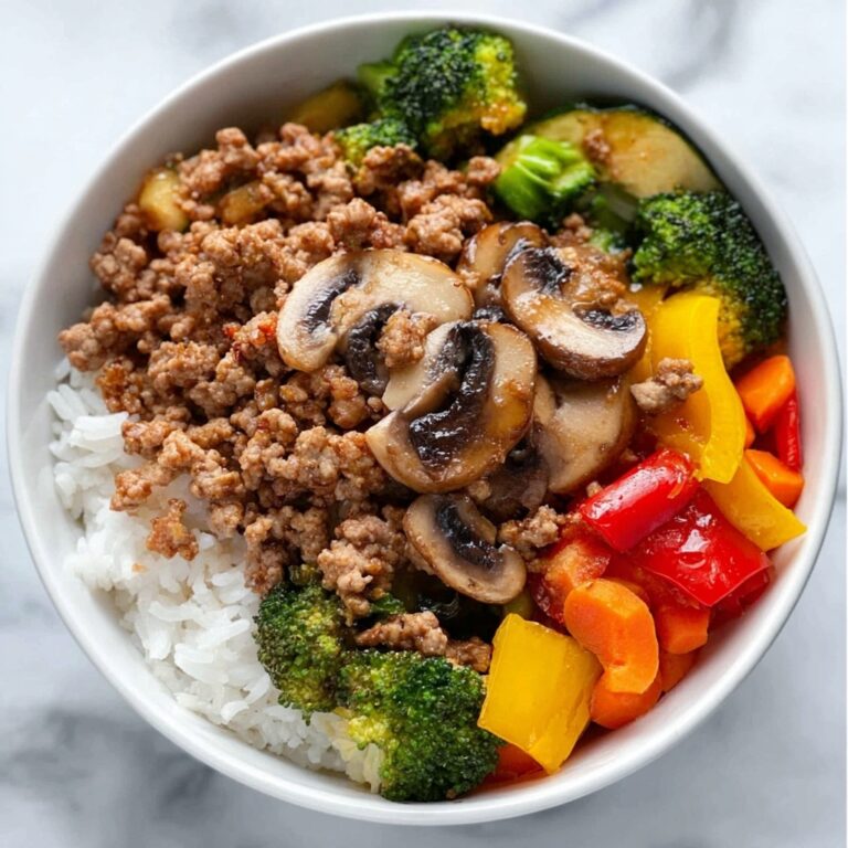 Ground Turkey Roasted Veggie Rice Bowl Recipe