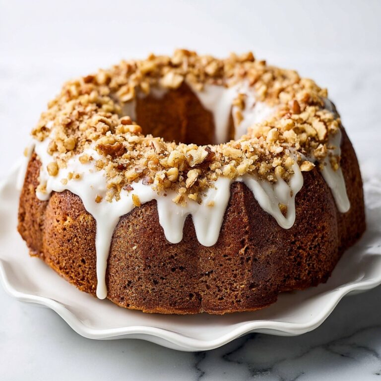 Carrot Pound Cake with Cream Cheese Glaze Recipe
