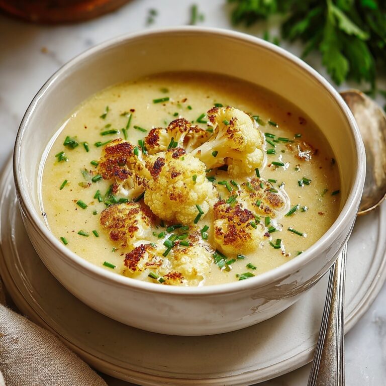 Roasted Cauliflower Soup Recipe