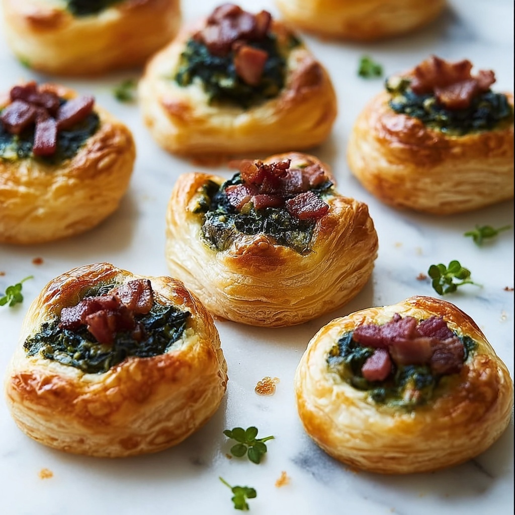 Spinach and Bacon Fluffernutter Puffs Recipe - Recipe Image