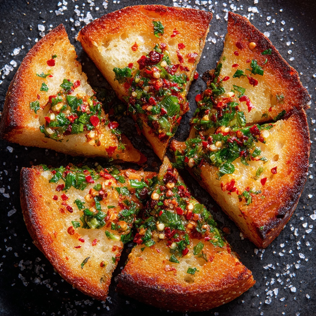 Chimichurri Garlic Bread Recipe - Recipe Image