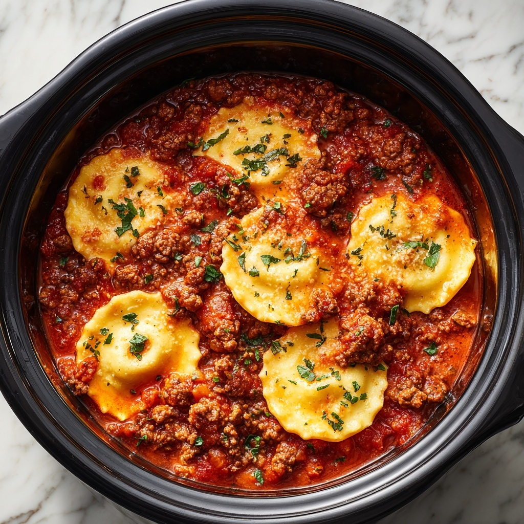 Crockpot Ravioli Lasagna Recipe - Recipe Image