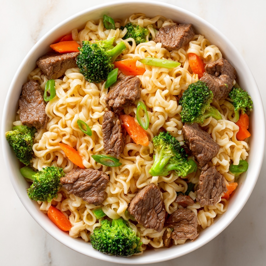 Mongolian Beef Stir Fry with Ramen Recipe - Recipe Image