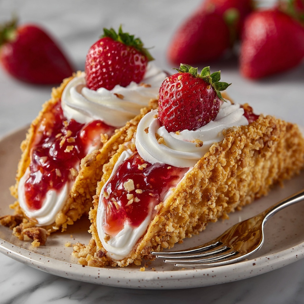 Strawberry Crunch Cheesecake Tacos Recipe - Recipe Image