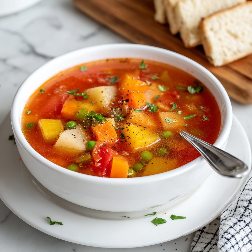 Easy Vegetable Soup Recipe for a Healthy Meal Recipe - Recipe Image