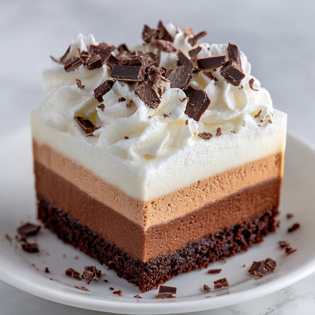 Triple Chocolate Mousse Cake Recipe - Recipe Image