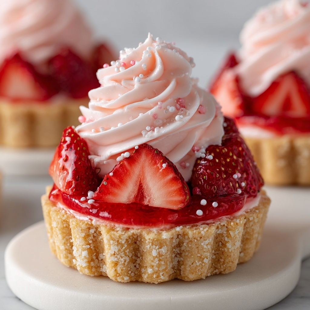 Mini Strawberry Pies with Sugar Cookie Crust Recipe - Recipe Image