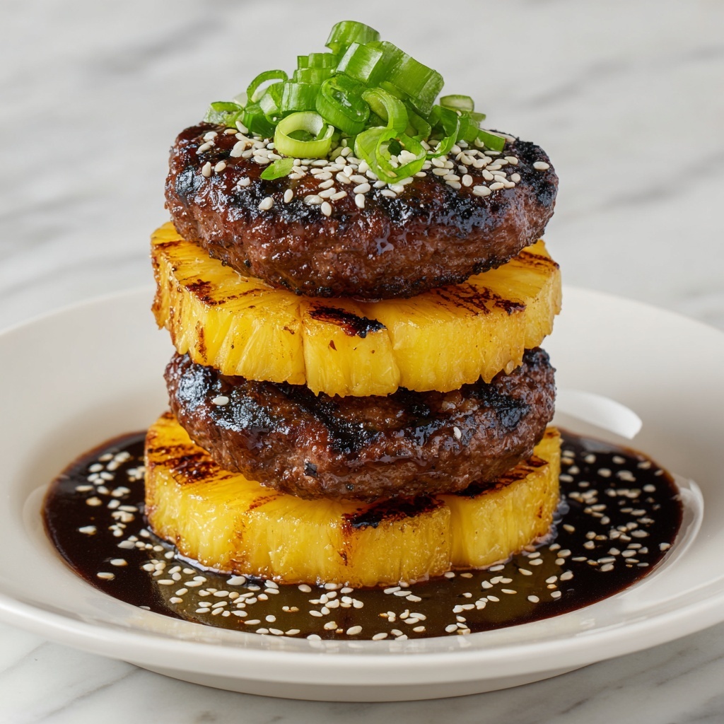 Teriyaki Beef Pineapple Rice Stack Recipe - Recipe Image