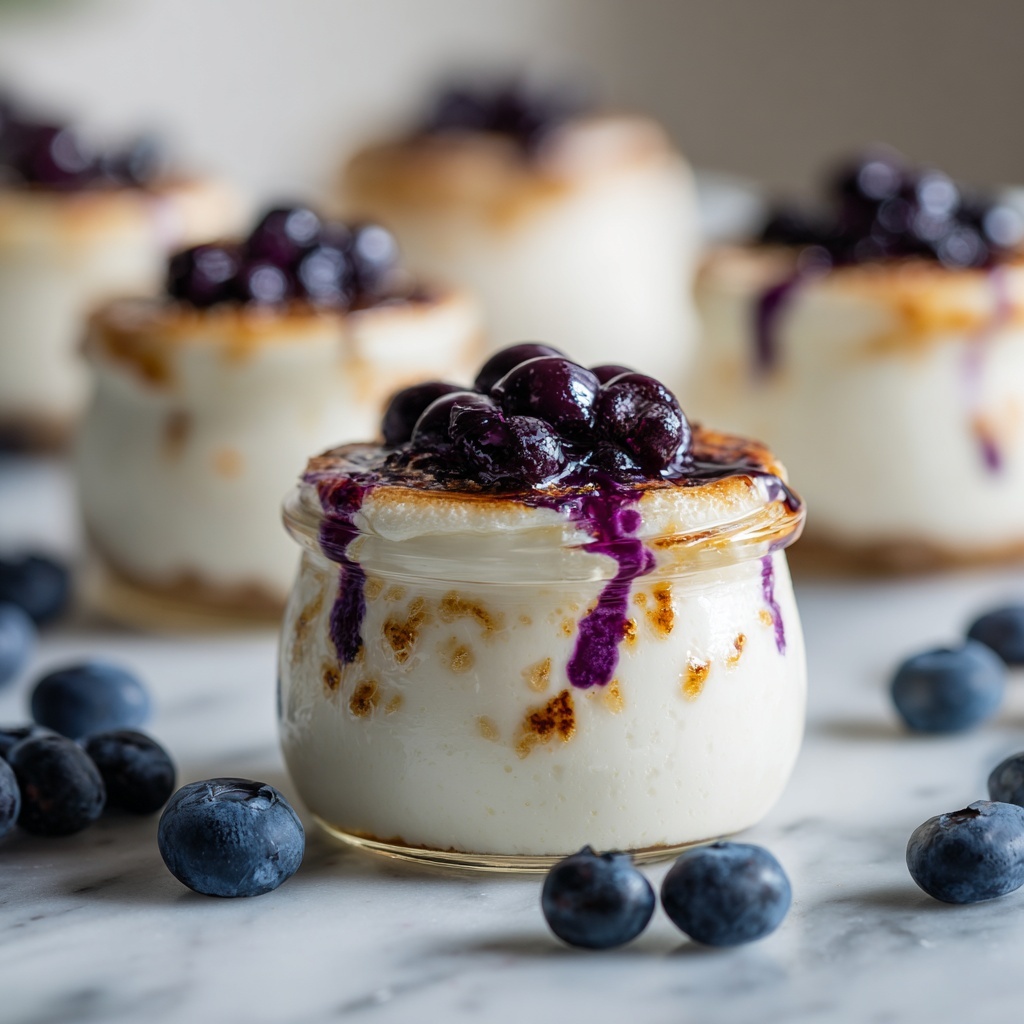 High Protein Cheesecake Jars with Fruit Toppings Recipe - Recipe Image