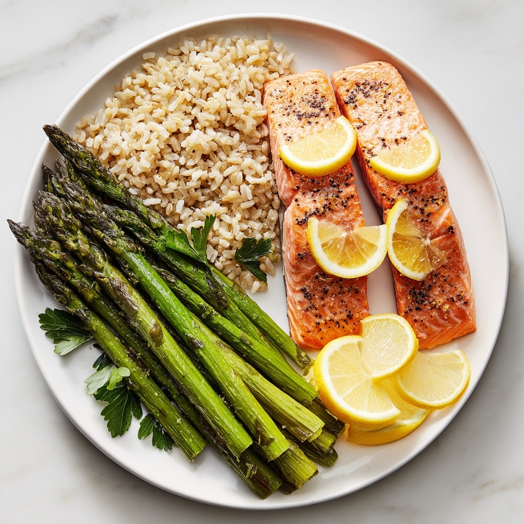 Lemon Pepper Salmon with Optional Garlic Parmesan Asparagus Recipe - Recipe Image