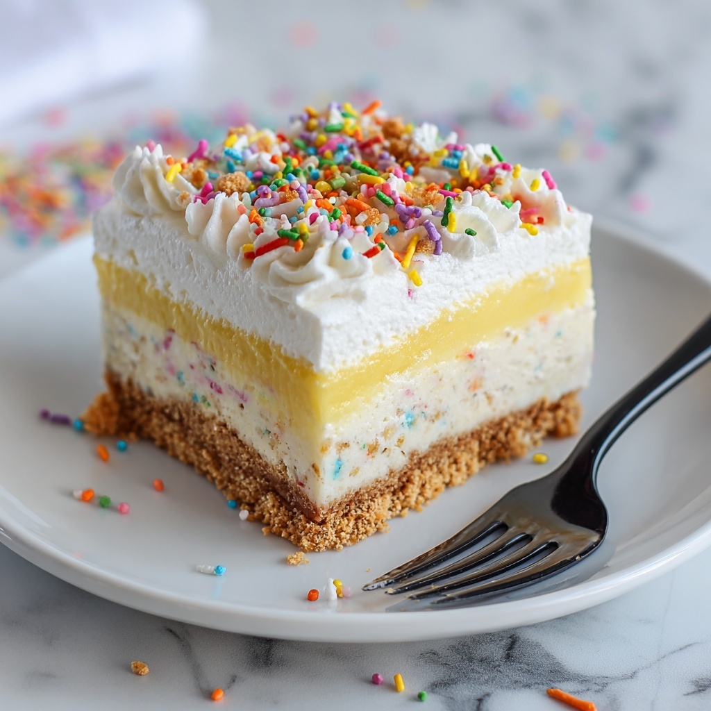 No-Bake Birthday Cake Delight Recipe - Recipe Image