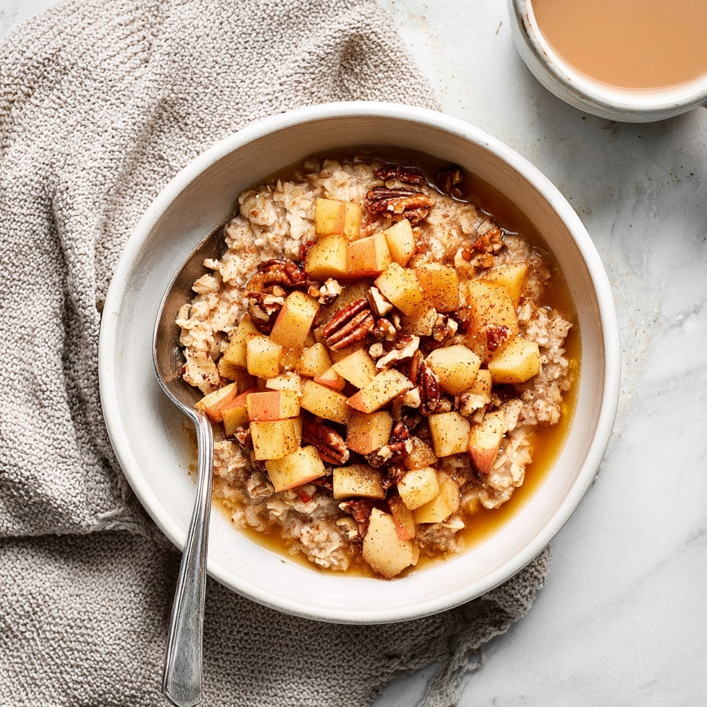 Apple Cinnamon Oatmeal Porridge Recipe - Recipe Image