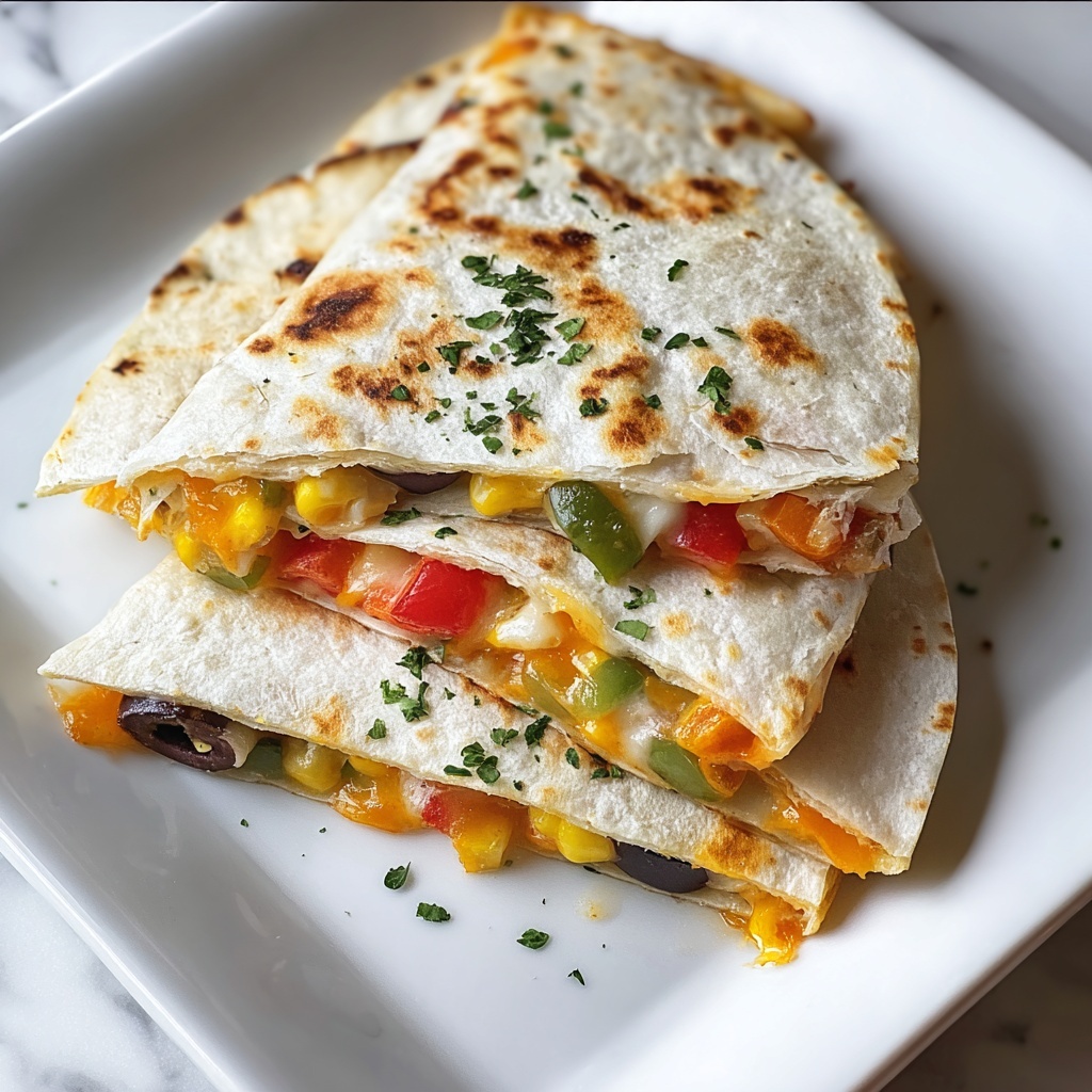 Farmer's Market Vegetarian Quesadillas Recipe - Recipe Image