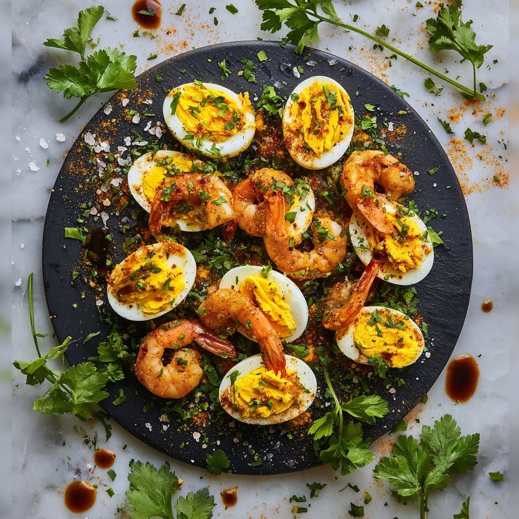 Cajun Shrimp Deviled Eggs Recipe - Recipe Image
