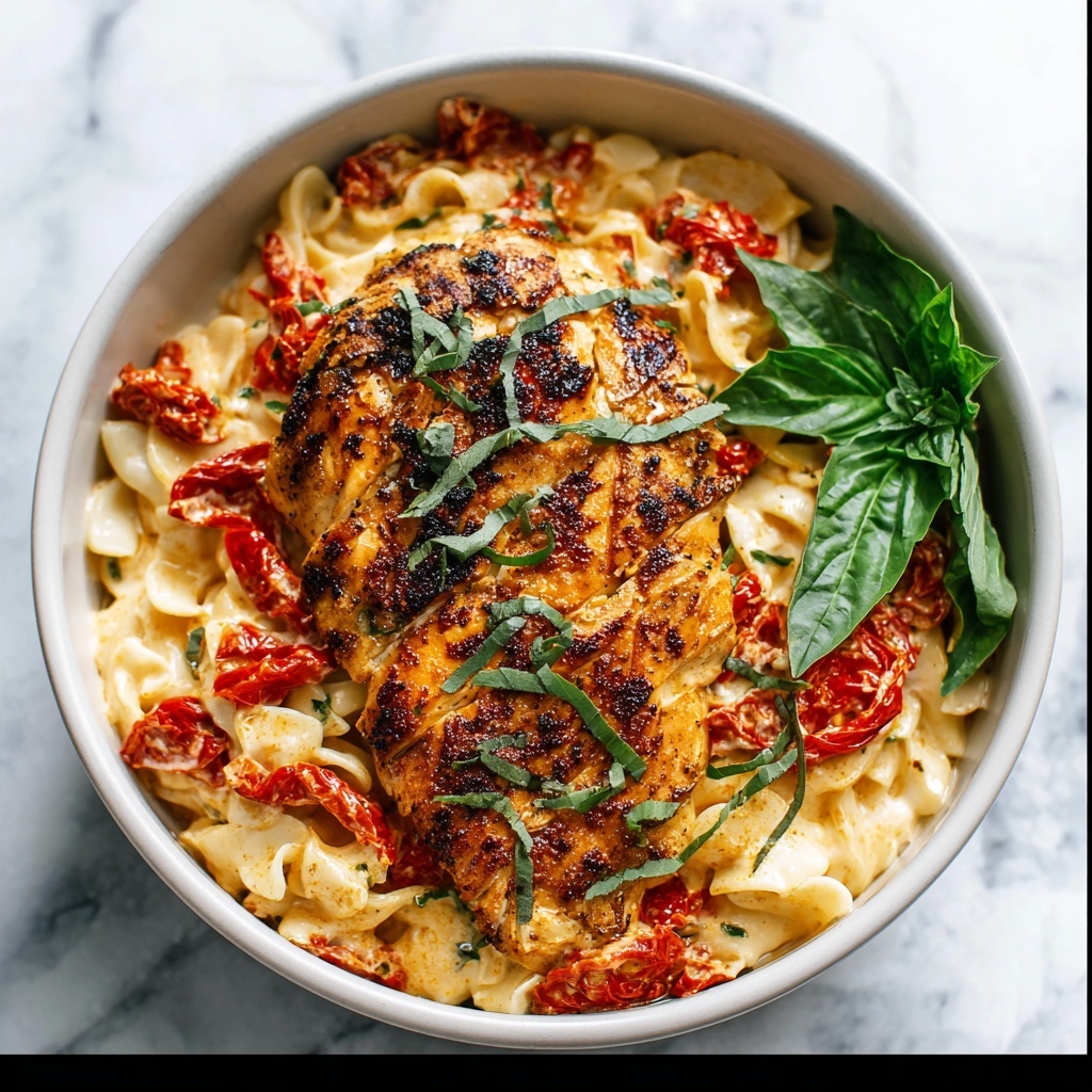 Garlic Basil Chicken with Tomato Butter Sauce Recipe - Recipe Image